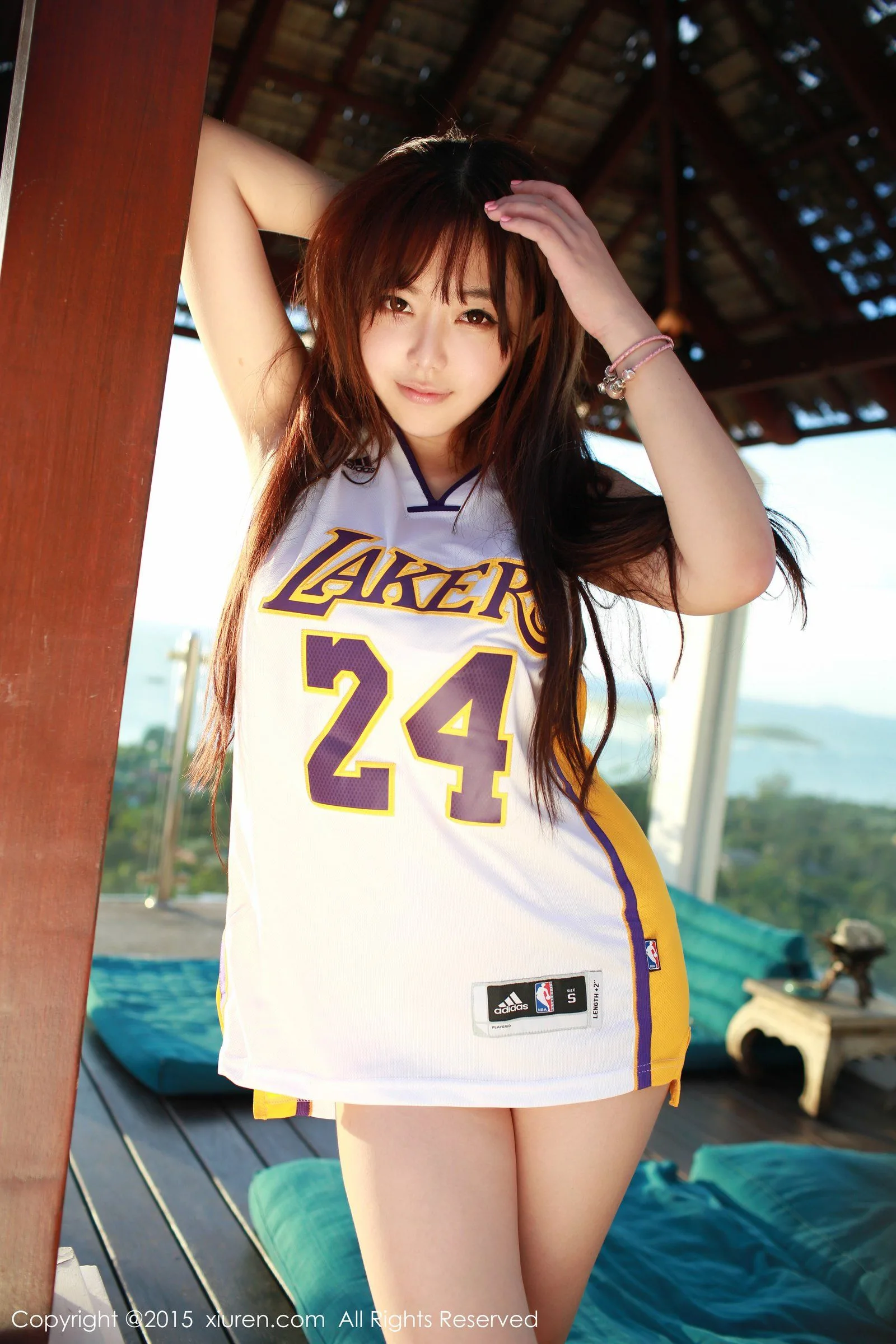 [XiuRen.com] Số 452 Lưu Phi Phi (Faye) - Áo bóng rổ Kobe + bộ dụng cụ trói buộc bằng băng dính - 34