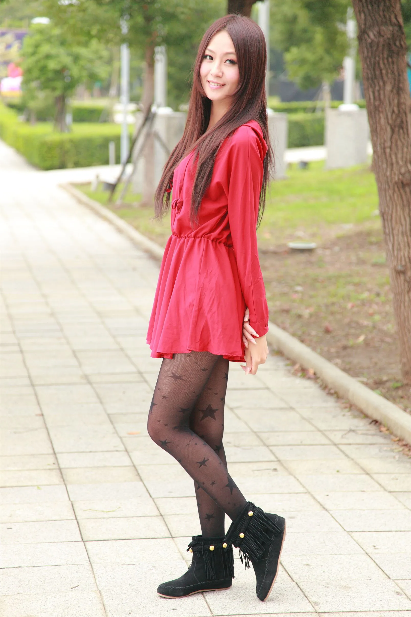 [Buổi chụp ảnh ngoài trời của Beautyleg] Winnie Xiaoxue - Bộ ảnh đường phố tại Sân vận động huyện Tân Trúc. - 1
