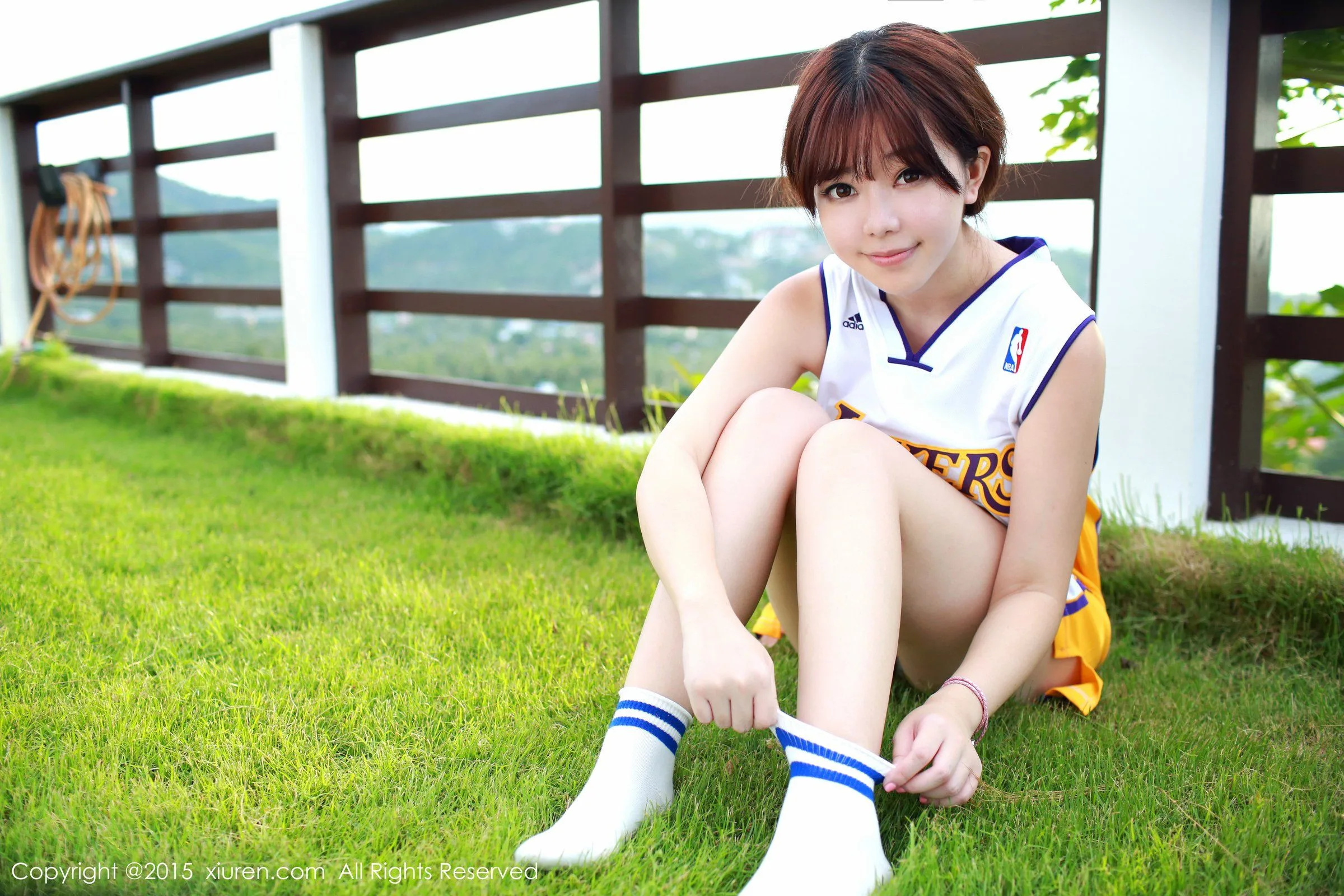 [XiuRen.com] Số 452 Lưu Phi Phi (Faye) - Áo bóng rổ Kobe + bộ dụng cụ trói buộc bằng băng dính - 7