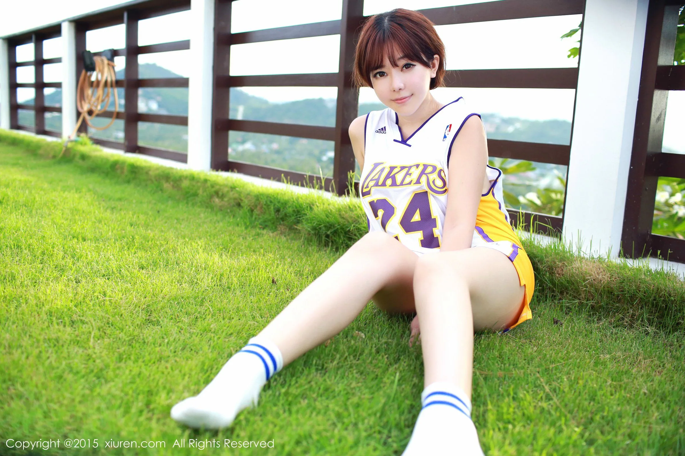 [XiuRen.com] Số 452 Lưu Phi Phi (Faye) - Áo bóng rổ Kobe + bộ dụng cụ trói buộc bằng băng dính - 8