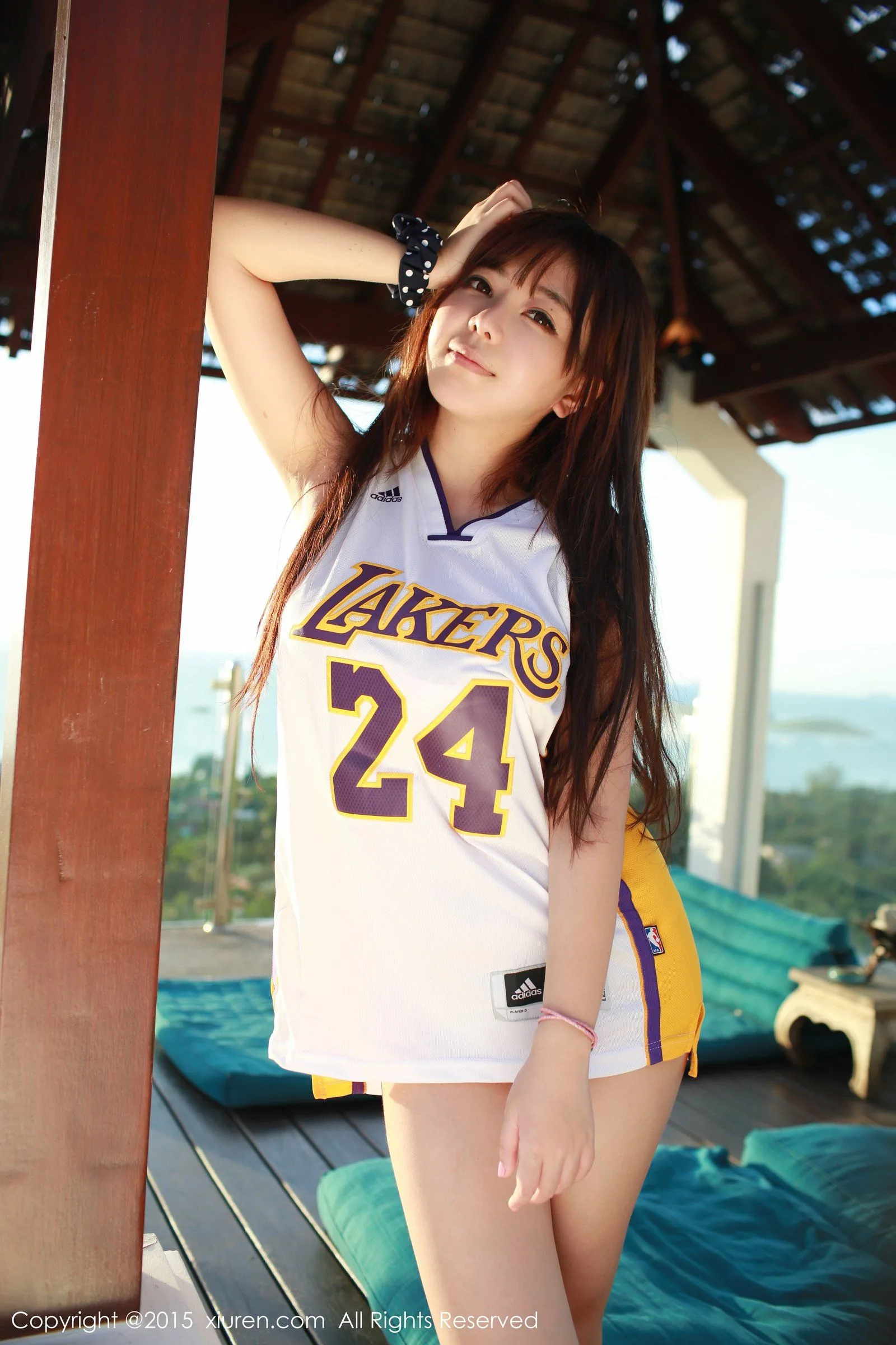 [XiuRen.com] Số 452 Lưu Phi Phi (Faye) - Áo bóng rổ Kobe + bộ dụng cụ trói buộc bằng băng dính - 32